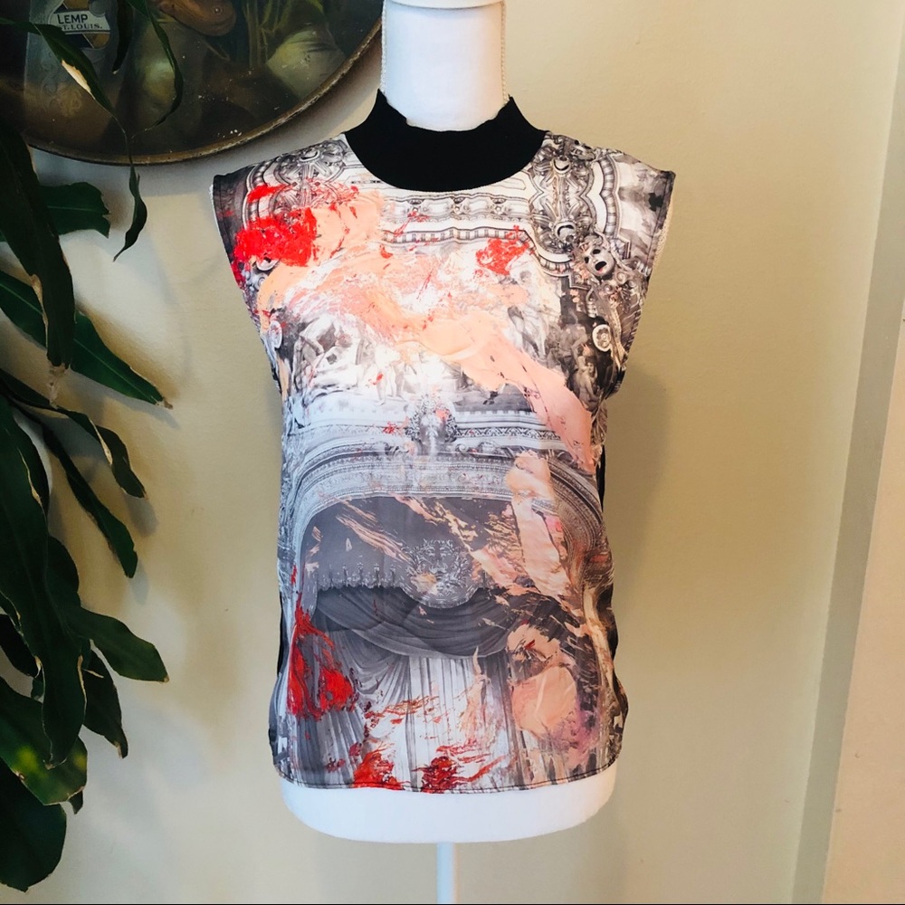 Zara W&B Collection Sleeveless Top